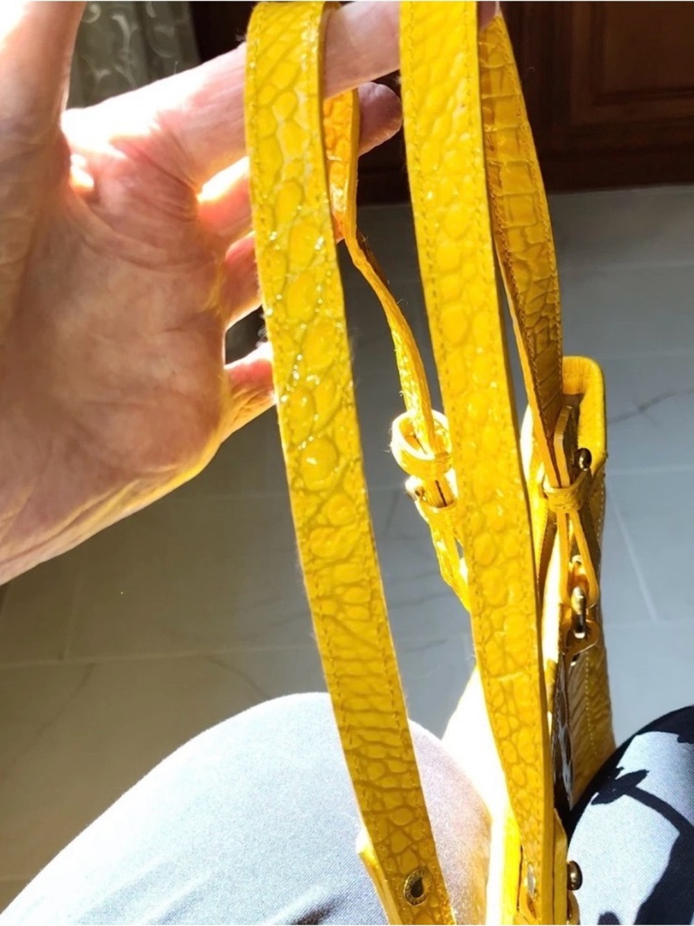 Brahmin Arno Yellow Tote,  . . . Great condition! - Picture 7 of 7